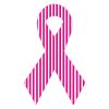 Striped Breast Cancer Vector Art
