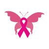 Butterfly Breast Cancer Vector Art