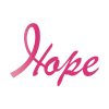 Artistic Hope Breast Cancer Vector Art