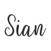 Sian Calligraphy Word Silhouette Art
