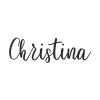 Christina Calligraphy Word Silhouette Art