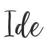Ide Calligraphy Word Silhouette Art