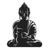 Buddha Silhouette Art