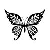 Fancy Butterfly Silhouette Art