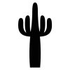Saguaro Cactus Silhouette Art