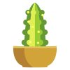 Totem Pole Cactus Plant Vector Art