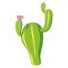 Dazzling Claret Cup Cactus Vector Art