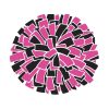 Fanciable Pink and Black Color Pom Poms Vector Art