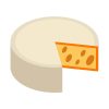 Fragile Brie Cheese Vector Art