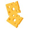 Savoury Cheddar Cheese Slices Vector Art