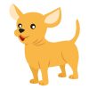 Awe-inspiring Cream Brown Chihuahua Dog Vector Art