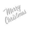 Gratifying Merry Christmas Wish Vector Art