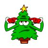 Dreary Animated Christmas Tree Vector Art