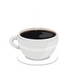 Blistering American Coffee in White Cup Vector Art