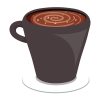 Luring long Black Coffee in Mug Vector Art