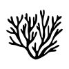 Corals Fronds Branching Silhouette Art