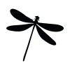 Skimmers Dragonfly Silhouette Art