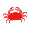 Astounding Red Claw Crab Vector Art
