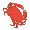 Attractive and Bold Island Crab Vector Art