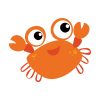 Animated Beady Eyed Crab Vector Art