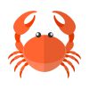 Animated Christmas Island Red Crab Vector Art