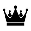 Elegant King Crown Silhouette Art