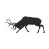Moose Elk Silhouette Art