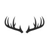 Stunning Deer’s Antlers Silhouette Art