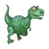 Blood Thirsty T-Rex Dinosaur Animation Vector Art