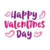 Pastel Colored Happy Valentines Day Vector Art
