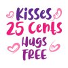 Kisses And Hugs Offer for Valentines Day Vector Art