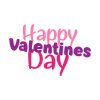Pastel Colored Happy Valentine Day Vector Art