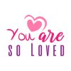 Heartily You Are So Loved Valentines Day Vector Art