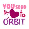 You Send My Heart To Orbit Valentines Day Vector Art