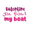 Exquisite Valentine You Float My Boat Vector Art