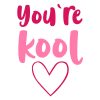 Adoring You’re Kool Valentines Day Saying Vector Art