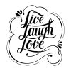 Live Laugh Love Silhouette Art