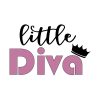 Attractive Little Diva Vector Art