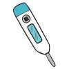 Durable Digital Thermometer Vector Art