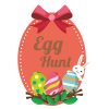 Alluring Eggs Bunny Wishing Happy Easter Vector Art