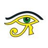 Protective Egyptian Eye of Ra Vector Art