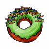 Apple Spice Cream Topped Donut Vector Art
