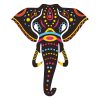 Ethnic Folk African Elephant Vector Art