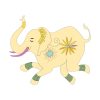 Appealing And Relaxed Elephant Vector Art