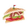Tasteful Club Sandwich Vector Art
