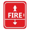 Safety Fire Extinguisher Hydrant Sign Vector Art