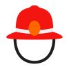 FireFighter Fireman Helmet Vector Art