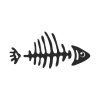Perch Fish Bone Silhouette Art