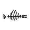 European Perch Fish Bone Silhouette Art
