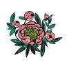 Engrossing Pink Rose Flower Vector Art